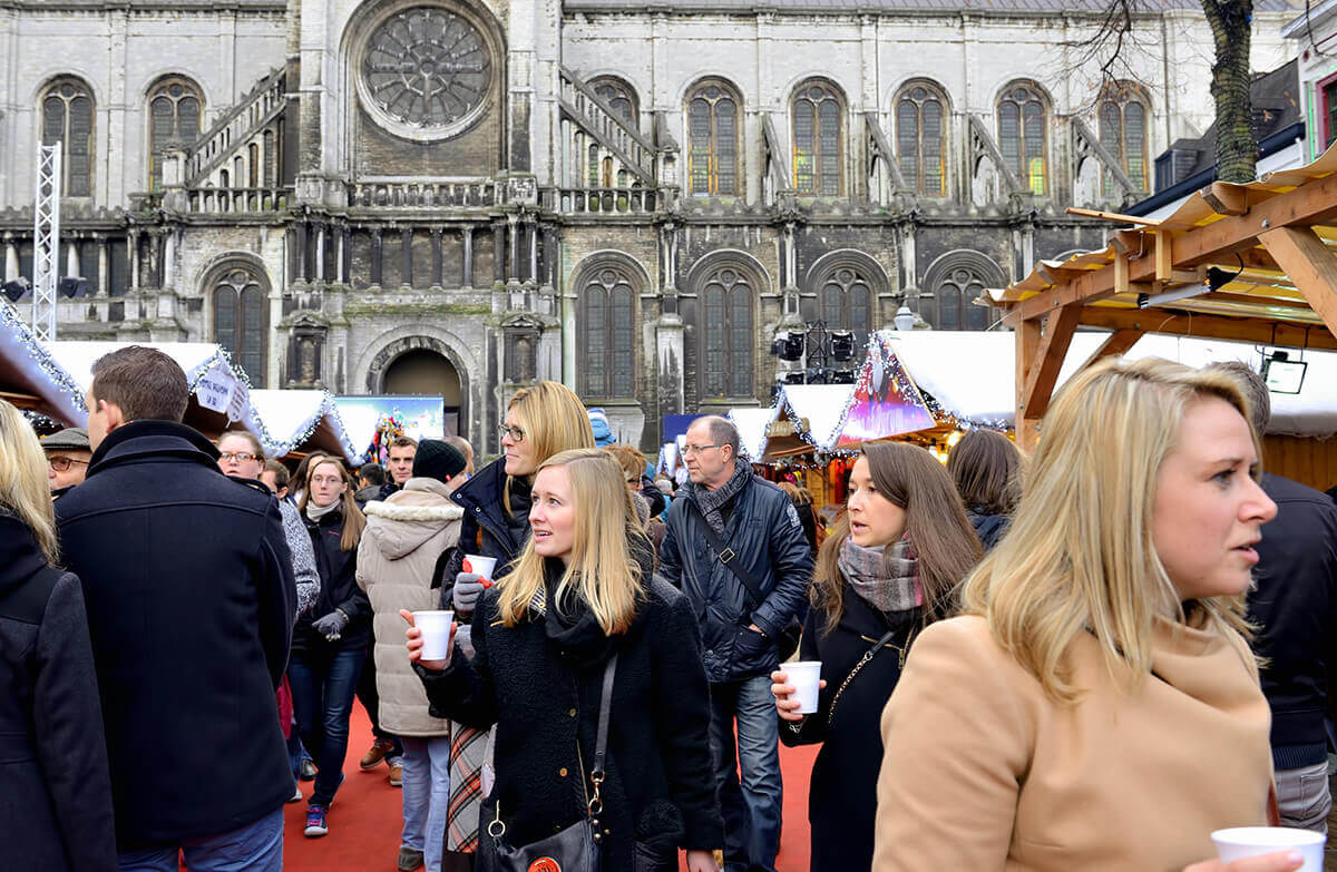 Brussels Belgium Christmas market