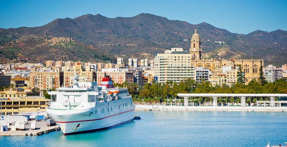 cruise ship at port