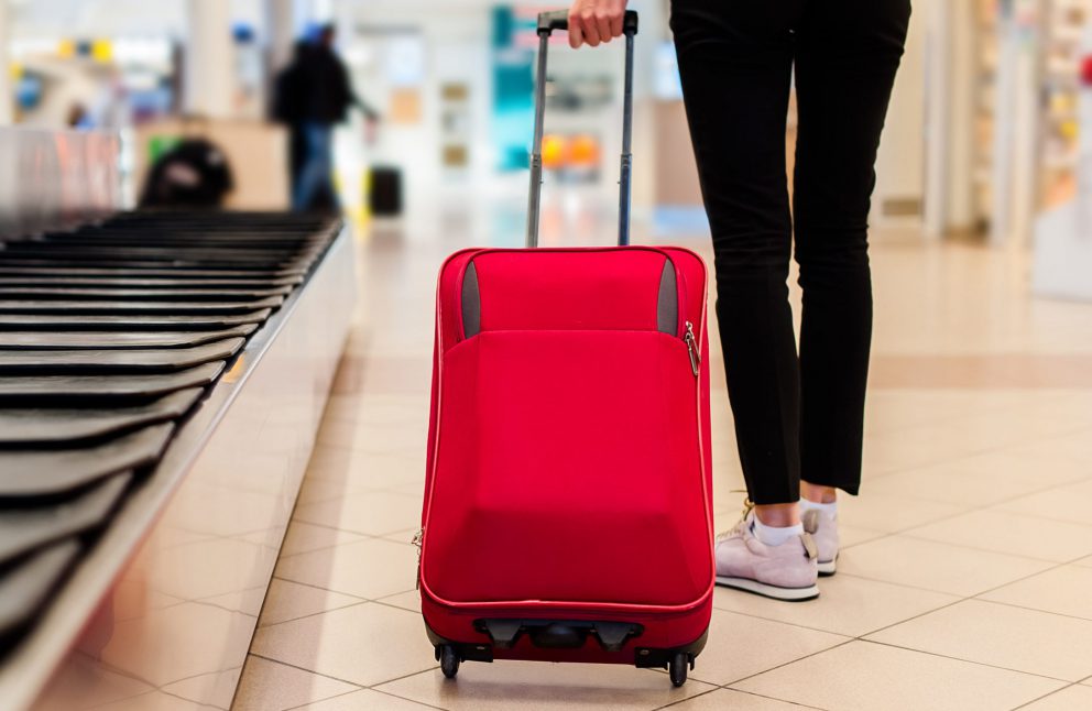 red suitcase