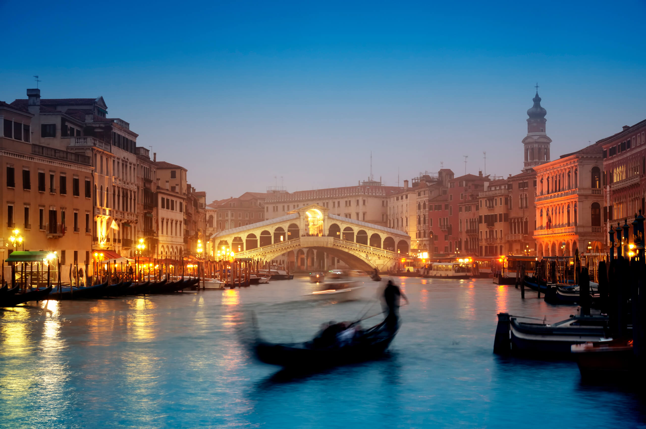 river and bridge in Venice