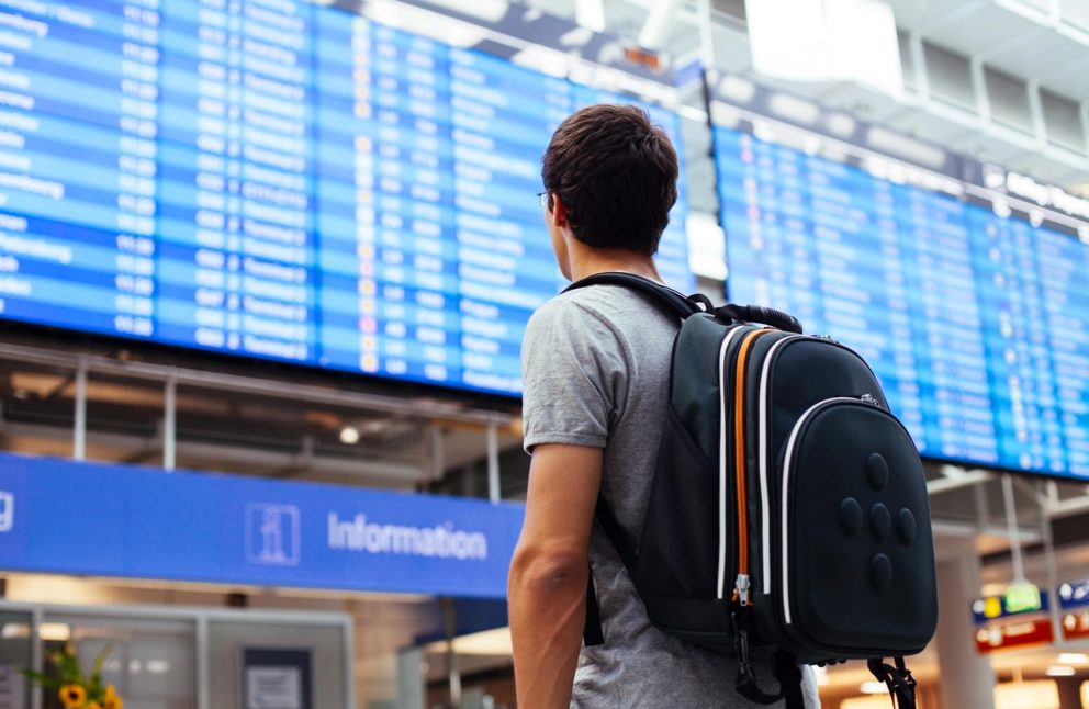 man departure boards delay