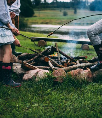 roasting marshmellows