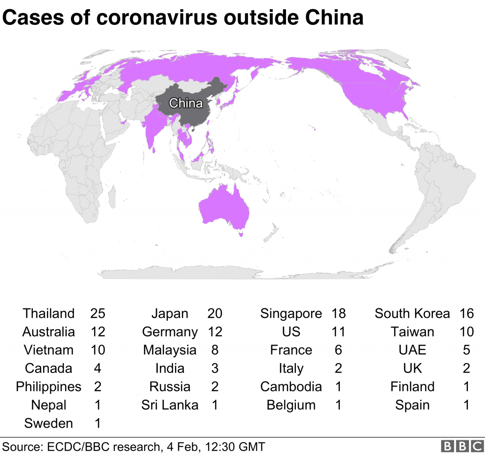 coronavirus map